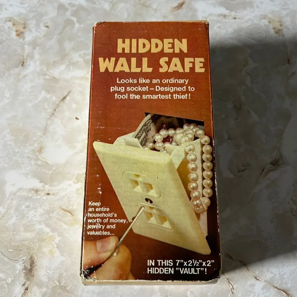 Hidden Wall Safe Outlet Diversion Safe Hidden Compartment Jewelry Stash Box Y2K